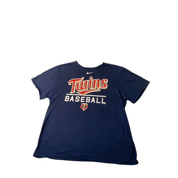 The Nike Tee Womens Size XXL Short Sleeve Chicago Twins Baseball Tshirt Navy Blu - Picture 1 of 3